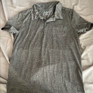 Cat & Jack Gray Polo Shirt Classic Knit Design